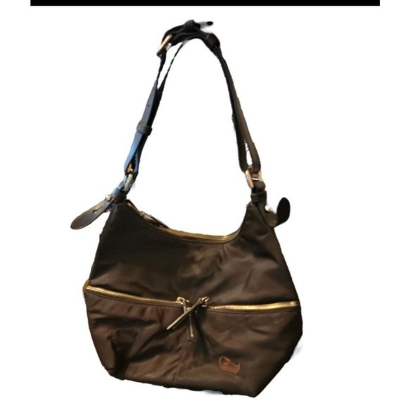 Dooney and Bourke Brown Nylon Zip Purse - Picture 1 of 12